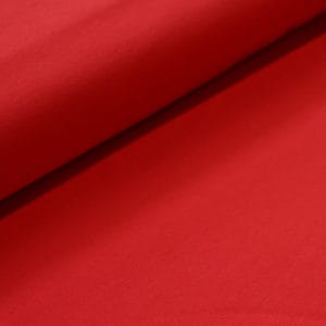 Jersey coton Bio Uni rouge