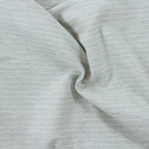 Coton gratté  flanelle BIO – Rayures ecrues fond gris 0867